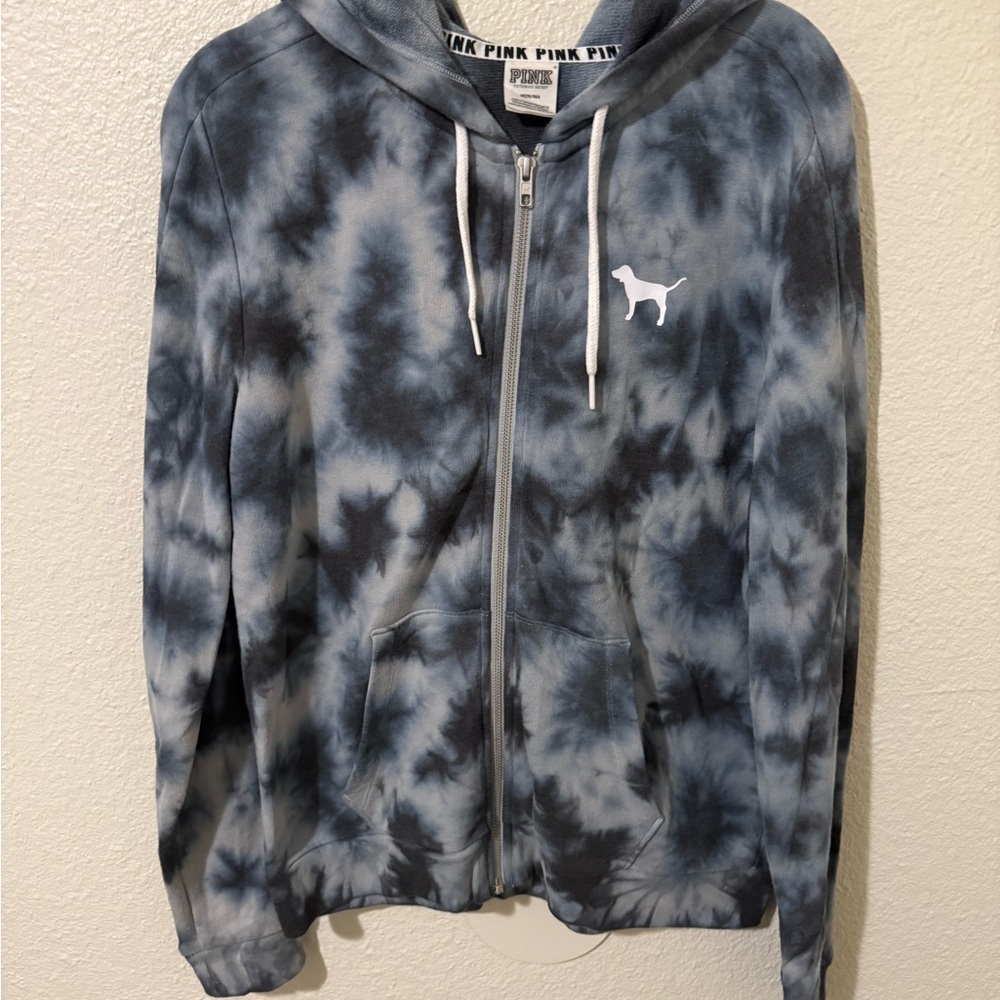 Victoria's Secret PINK Blue Zip-Up Hoodie